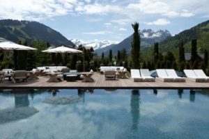 The Alpina Gstaad Pool view
