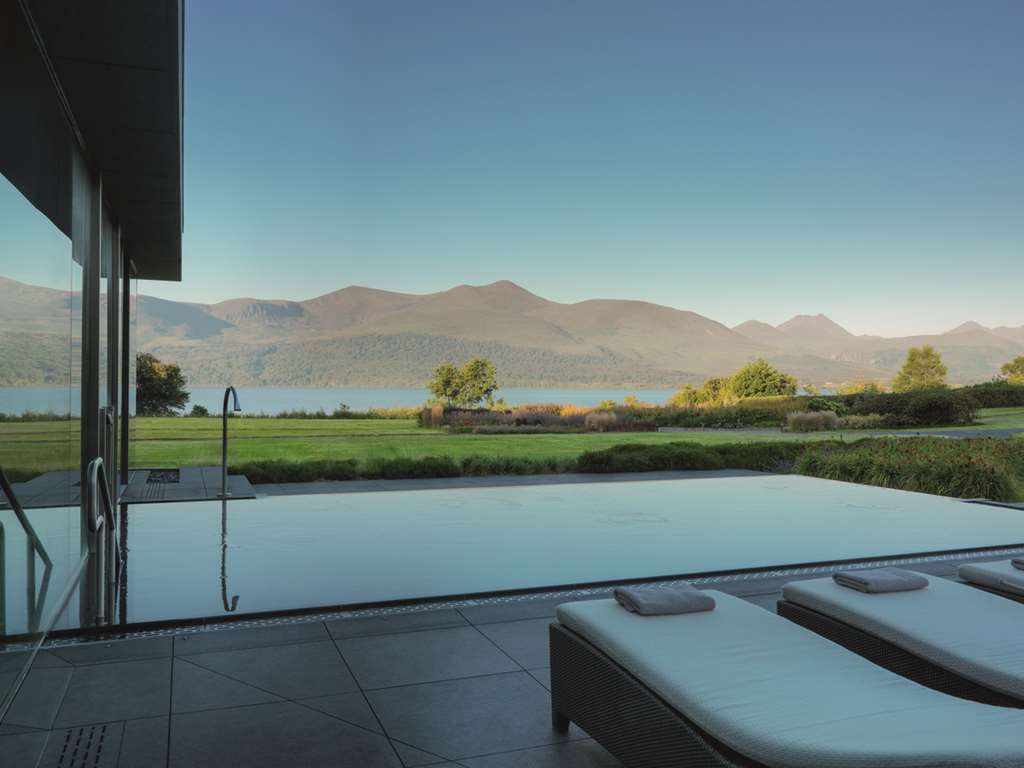 The Europe Hotel and Resort Killarney View from The Outdoor Vitality Pool with Sun Loungers