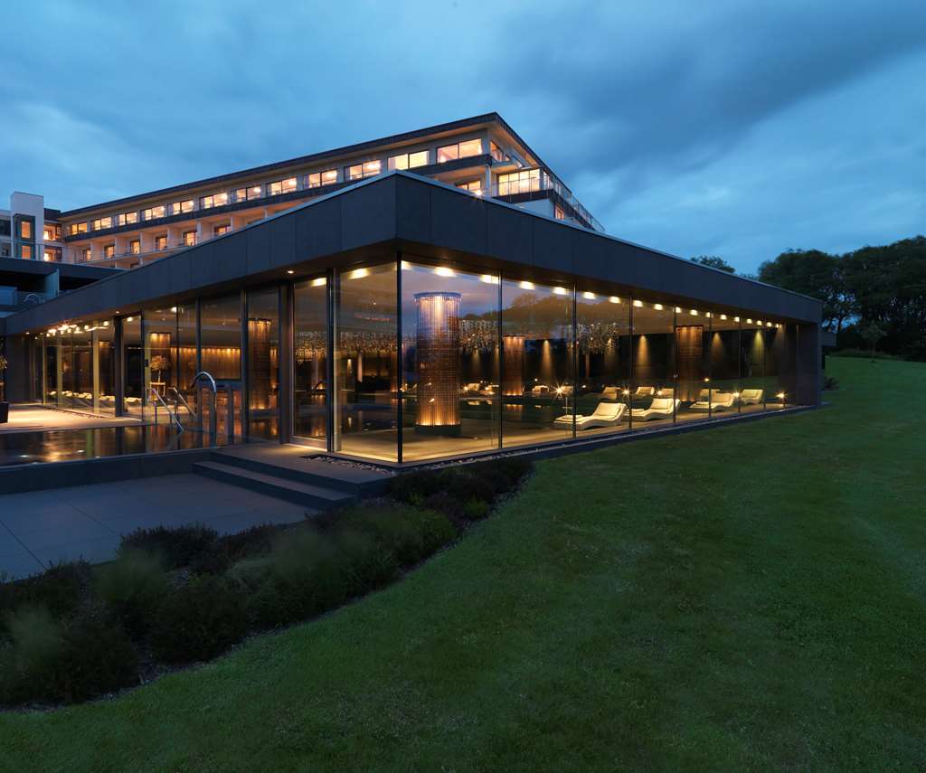 The Europe Hotel and Resort Killarney Night Time Exterior of ESPA at The Europe
