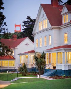 Cavallo Point Sausalito Historic Buildings at Dusk