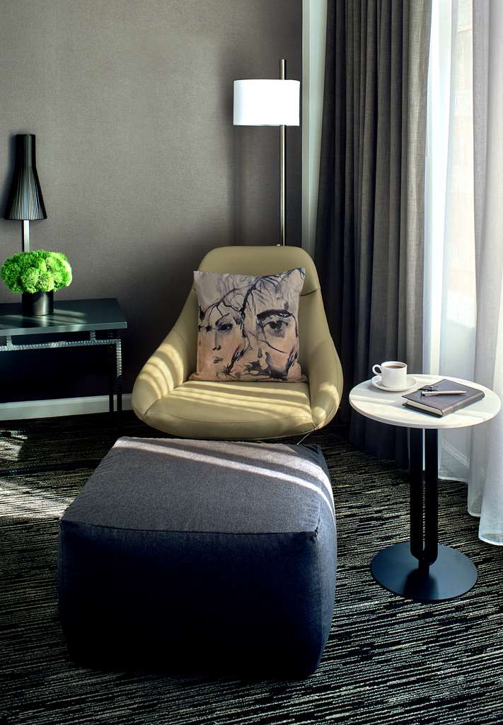 Hotel Zelos San Francisco Seating Area in the Superior King Guestroom