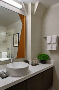 Hotel Zelos San Francisco Bathroom in the Deluxe King Guestroom