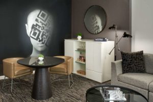 Hotel Zelos San Francisco Hotel Zelos Deluxe Suite dining area.