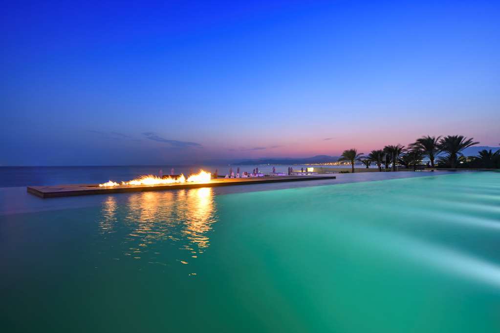 Kempinski Hotel Aqaba Infinity Pool by Night.