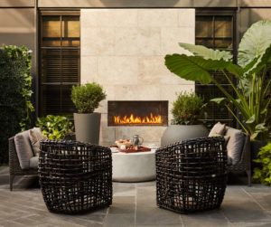 Sagamore Pendry Baltimore SPB Architectural Courtyard Fireplace