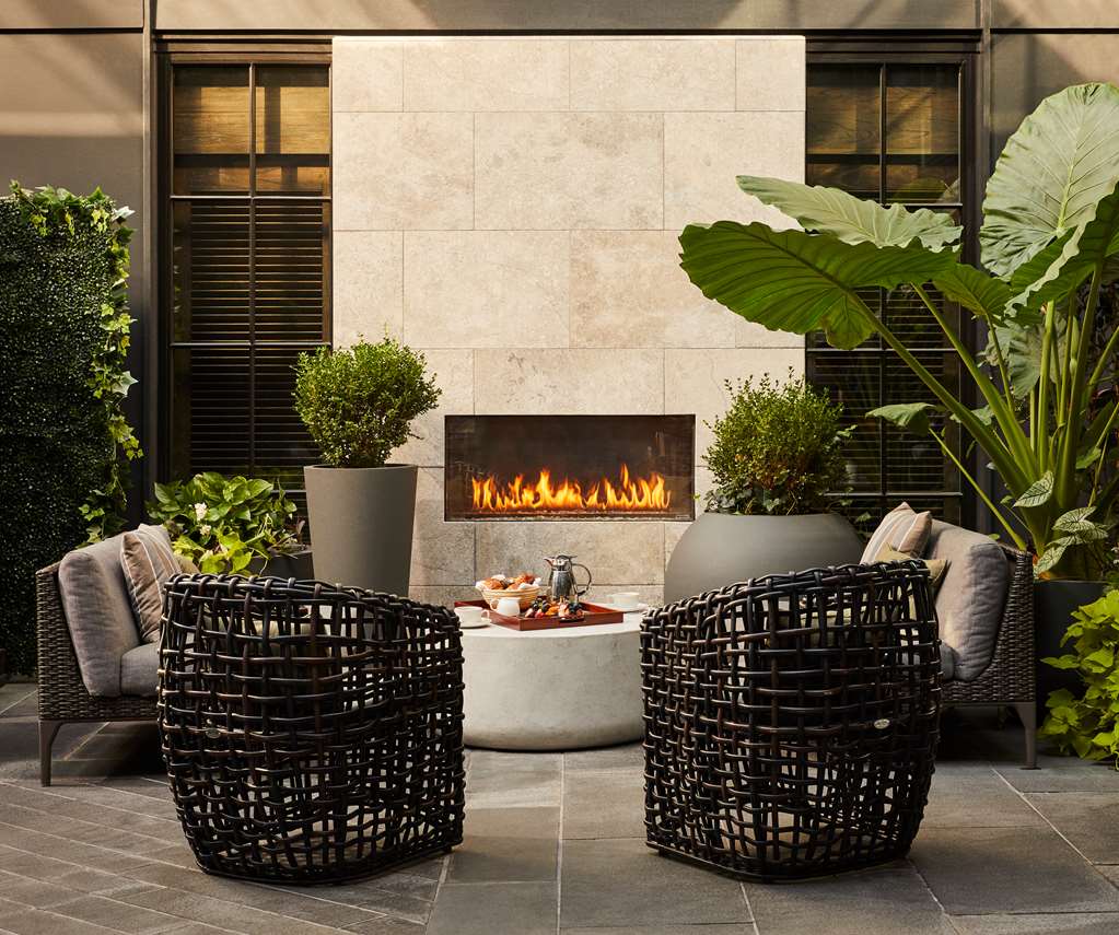 Sagamore Pendry Baltimore SPB Architectural Courtyard Fireplace