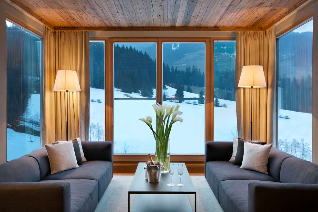 Kempinski Hotel Das Tirol Jochberg Kitzbuehel Alps Penthouse Suite Living Room
