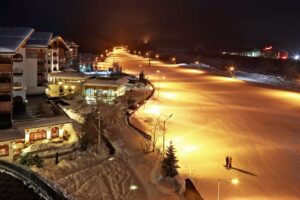 Kempinski Hotel Grand Arena Bansko Bulgaria SOF2_Kempinski Bansko in winter evening.jpg