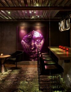 Hotel Zelos San Francisco, a Viceroy Urban Retreat Dirty Habit bar art