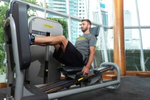 Hotel Indonesia Kempinski Jakarta In-room gym set from Technogym which can be used for more than 200 total-body exercises